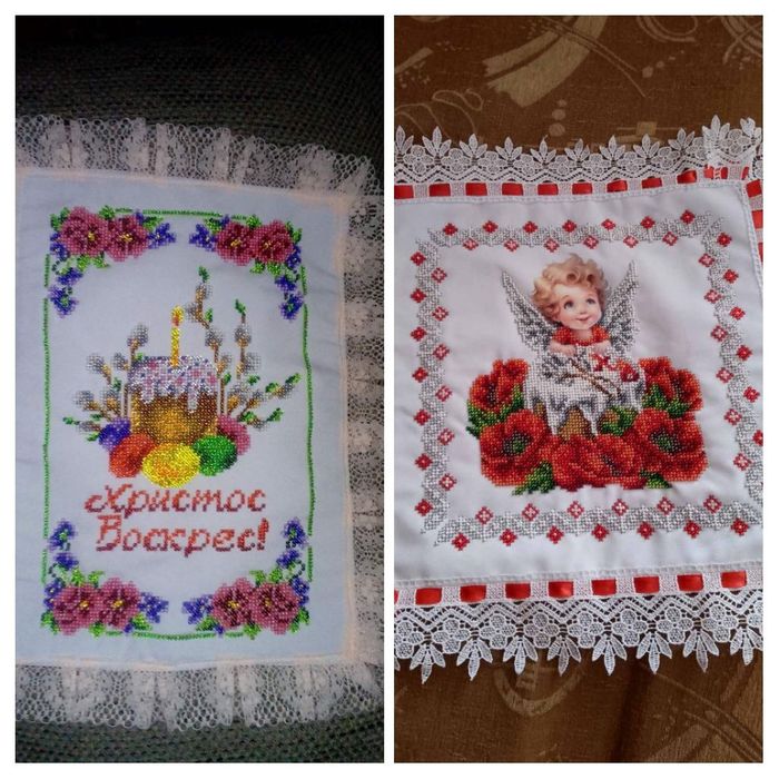 Пасхальні рушнички, ікони, картини вишиті бісером