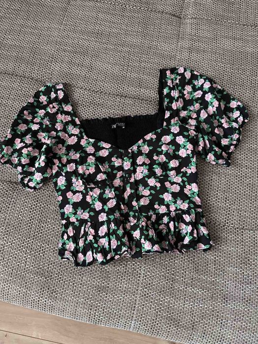 Топ блуза Zara Xs, 100% вискоза