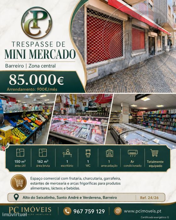 Trespasse de Mini Mercado Barreiro