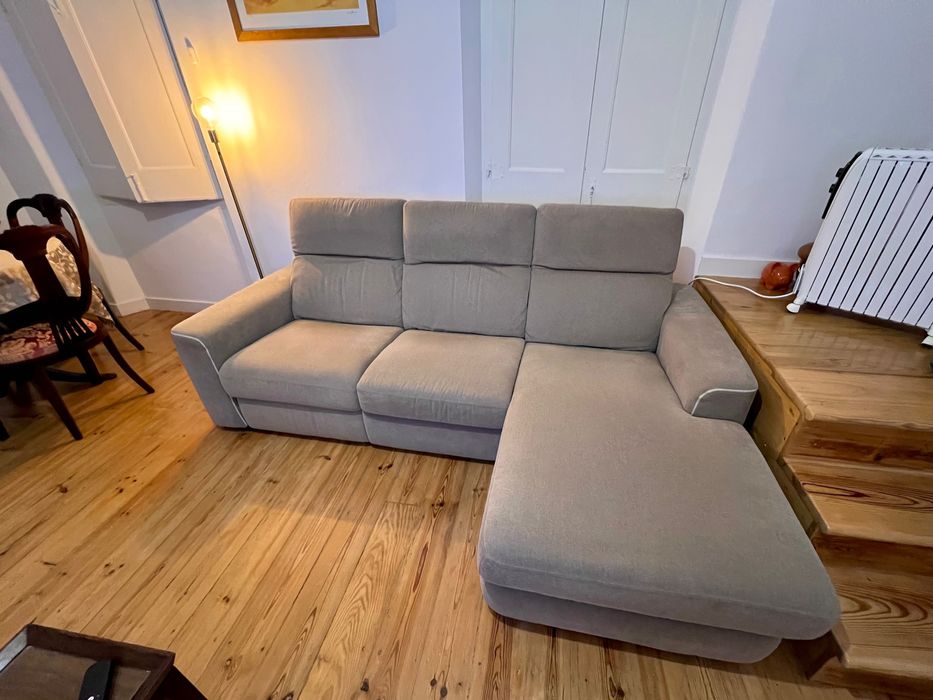 Sofá Divani & Divani Elétrico c/ Chaise Longue - Transporte Incluído