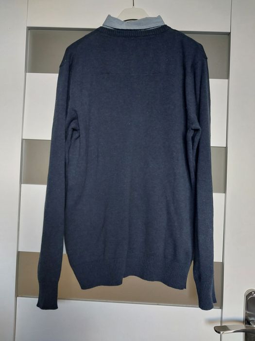 Granatowy sweter cropp