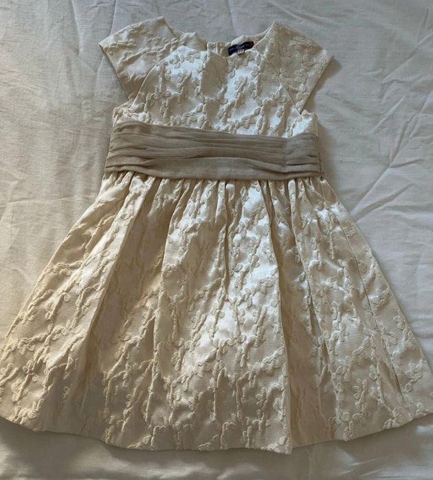 Girls' Pearl-Colored Dress (9 Years Old)