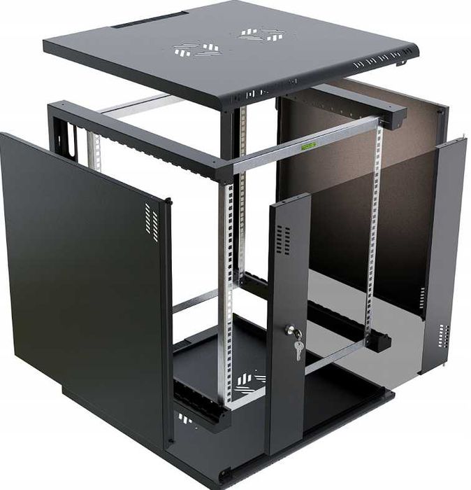 Stalflex Szafa Serwerowa Wisząca RACK 19" 12U 600mm Składana 2 Minuty