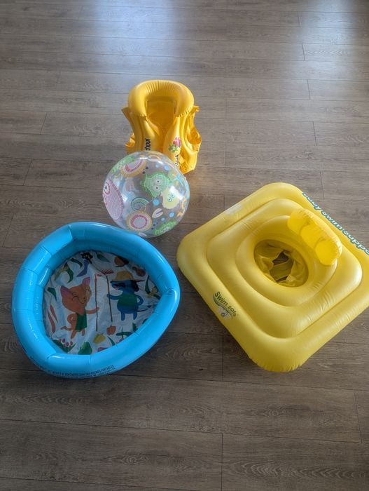 Zestaw basen dziecko kapok , basen , kolko z oparciem pilka