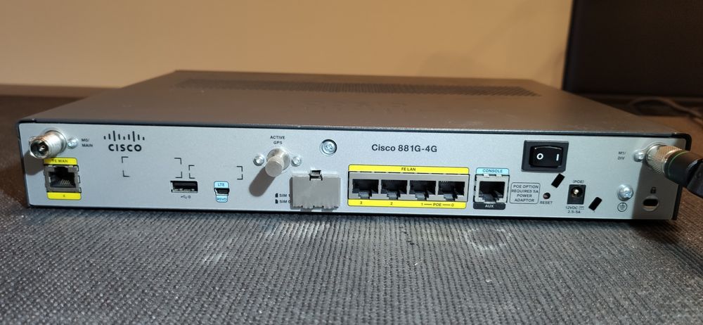 Router Cisco 881G-4G430804317725020161