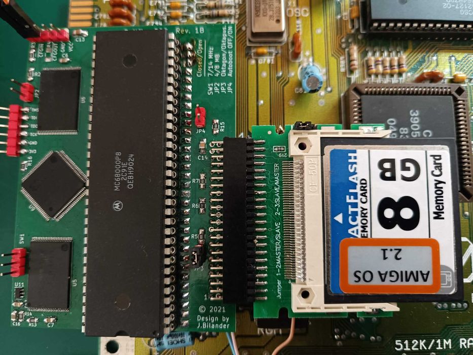 Karta turbo dla Amiga 500/500+ 14 Mhz 8 mb fast ram