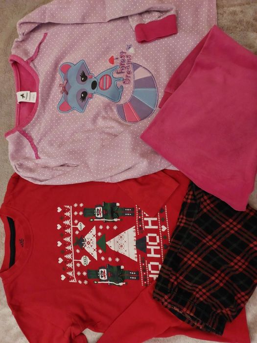 Piżama piżamy ciepłe dla dziewczynki