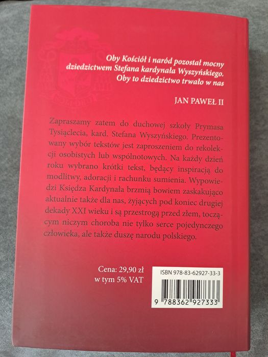 Przestrogi dla Polaków nowa książka Kard. Wyszyński Stefan Jan Paweł 2