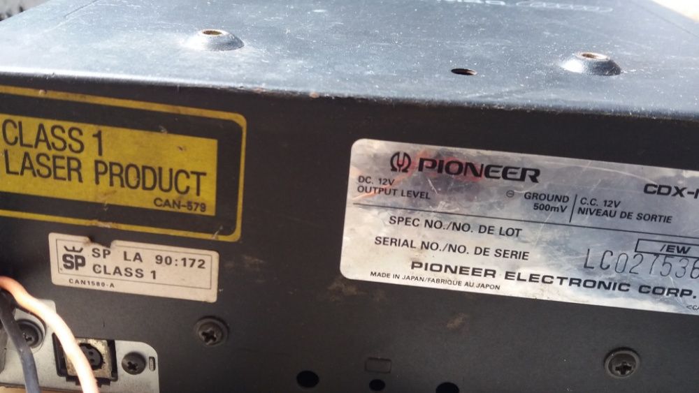 Conjunto leitor CDs carro pioneer