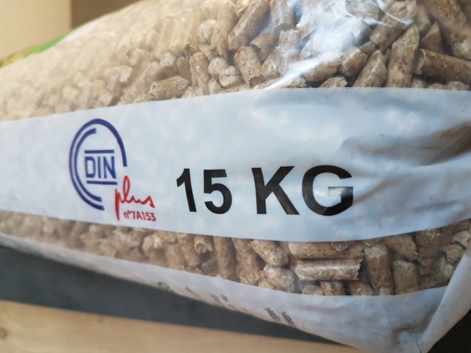 PELET 15kg  worek cer A1 din, najwyższa jakość, opał, pakowany, pellet