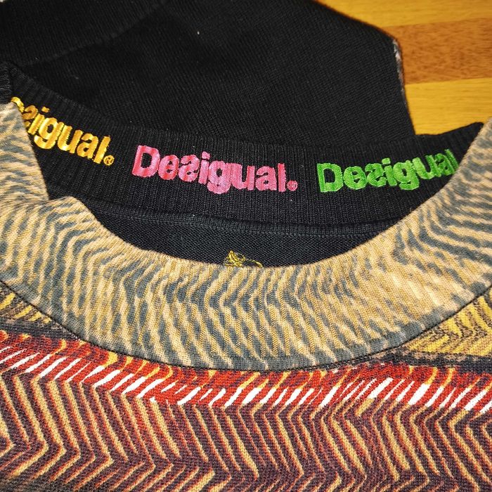 Desigual sweter ślicznota kolorowa super stan dla M/L