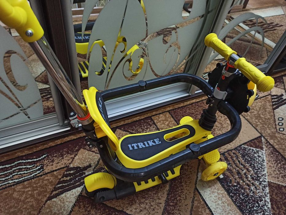 Дитячий самокат 5 в 1 + Бортики