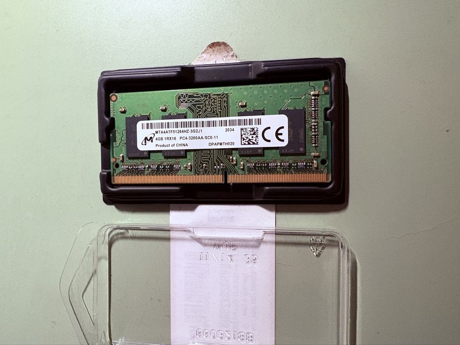 Pamięc RAM 4GB Micron DDR4-3200 1Rx16