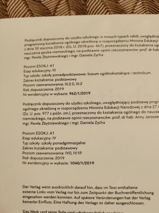 Język niemiecki Shritte international A1.1