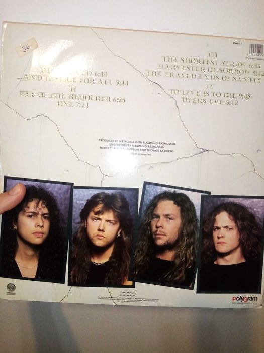 Vinil metallica - and justice for all 1988 vertigo first edition 2 lp