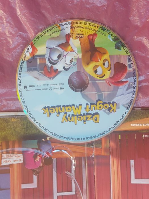 Płyta DVD i książka bajka Dzielny kogut maniek 2015rok