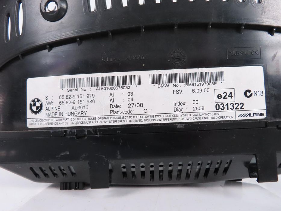 Monitor / Display Central Bmw 3 Ref: 65829151979 2004 - 2013