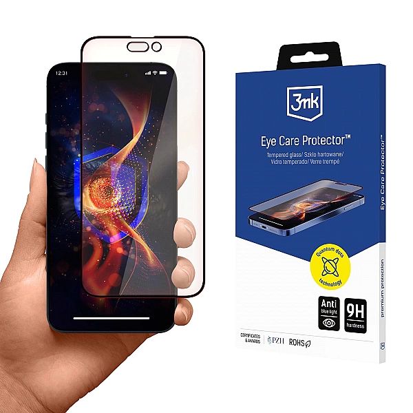 Szkło hartowane 3mk Eye Care Protector na Apple iPhone 15 Pro Max