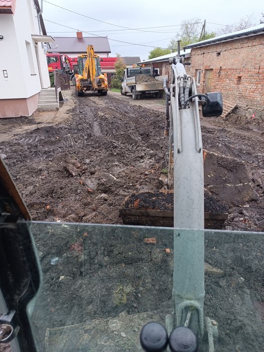 Usługi ładowarka,  mini koparka, wywrotka, odwodnienia