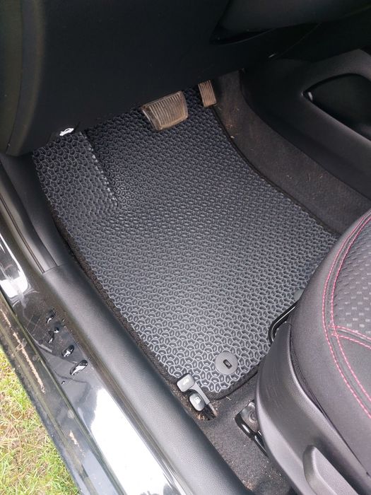 KIA RIO 3 Автоковрики , килимки  EVA 3D
(крапля сіра,чо