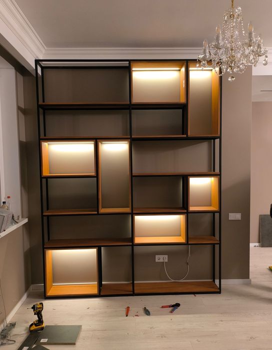 Шкаф стеллаж гардеробная библиотека