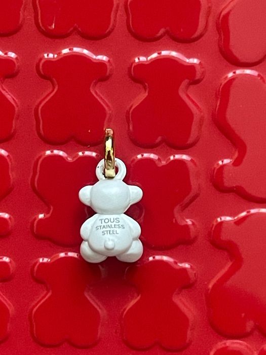 Wisiorek Tous Bold Bear biała stal miś 1,1 cm