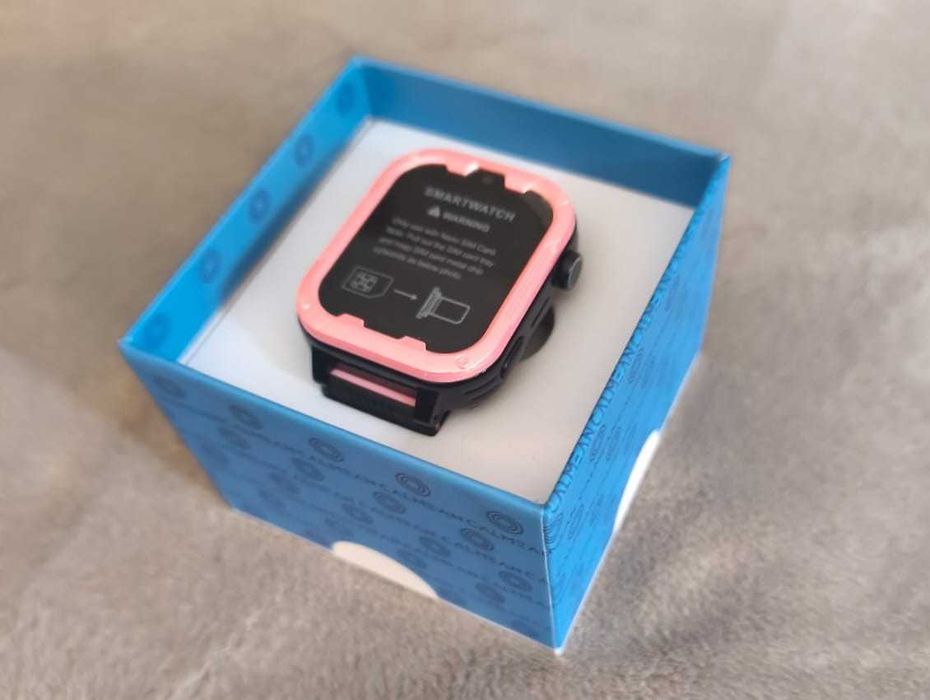 Smartwatch NOWY dla dziecka CALMEAN Bravo 4G różowy – zegarek z GPS, SIM, telefon