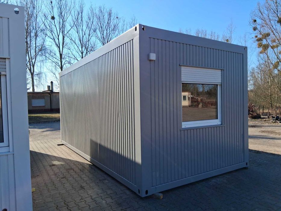 Kontener biurowy socjalny pracowniczy 20' - 6 m dł x 3 m szer.