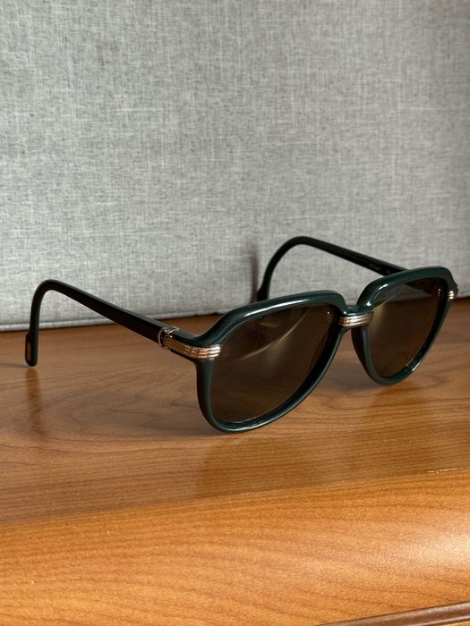 Cartier Vitesse  1991 r. | Unikat Zielony Marbled Okulary przeciwsłoneczne