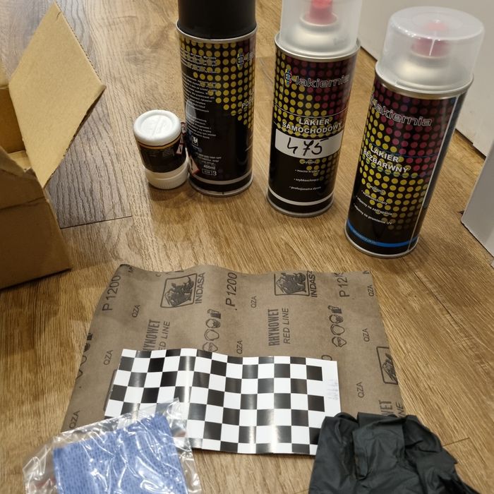 Zestaw lakier 475 black sapphire