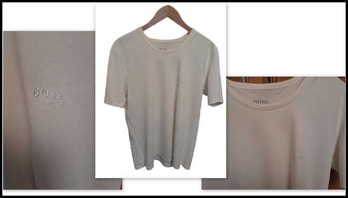 Hugo Boss - t_shirt biały i czarny - xl - 4 szt
