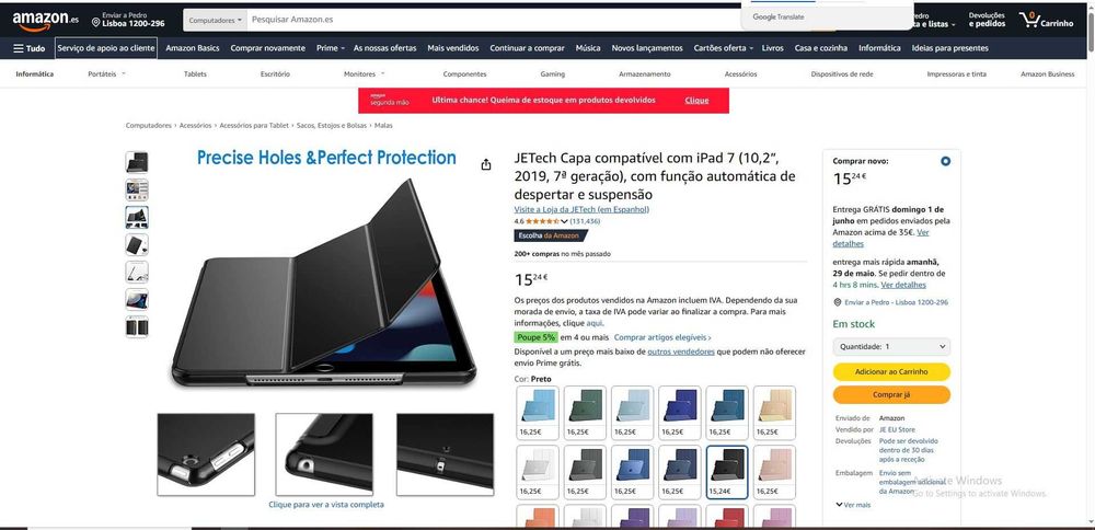 Protective Case iPad 10.2 JETech