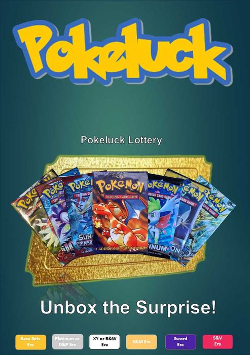 Pokeluck mystery pack (Booster packs Pokemon)