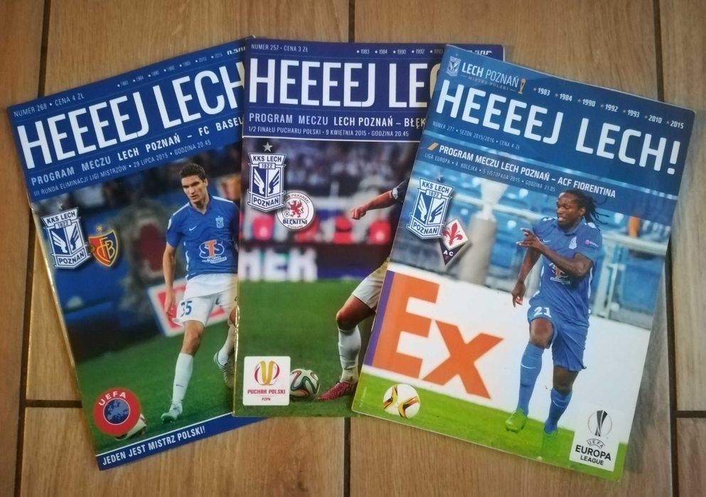 Program meczowy Lech Poznań 2001 rok