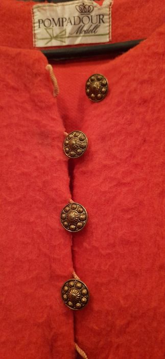 Винтажный тепл.длин. халат  Помпадур