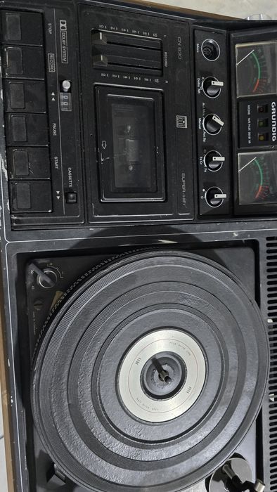 Sistema Hi-Fi Vintage Rosita KL 3800 com colunas – gira-discos