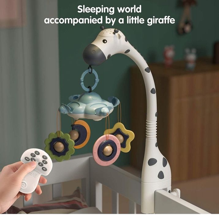 Karuzela żyrafa do łóżeczka projektor + pilot