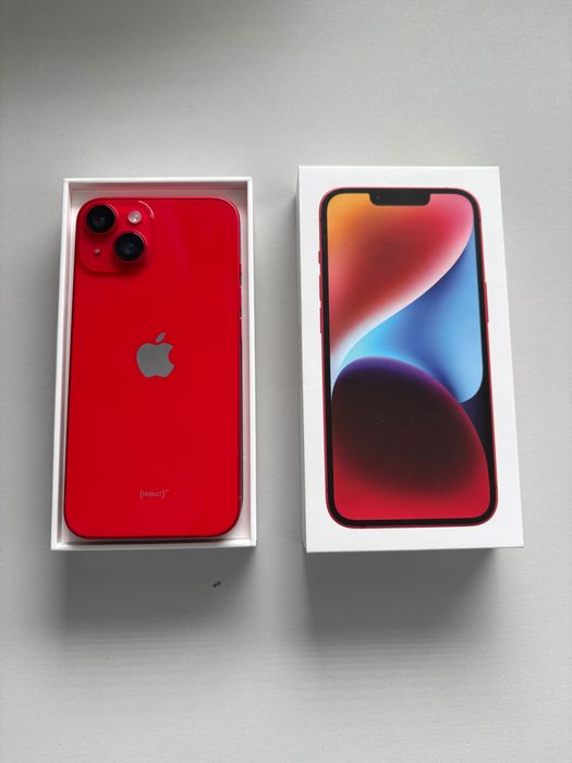iPhone 14 red 512GB jak nowy 92% bateria