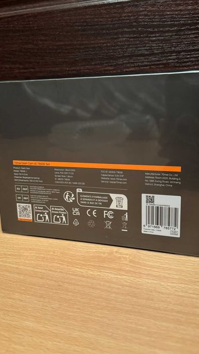 Відеореєстратор 70mai T800E+Real  Cam RC21+Hardwire Kit UP03.