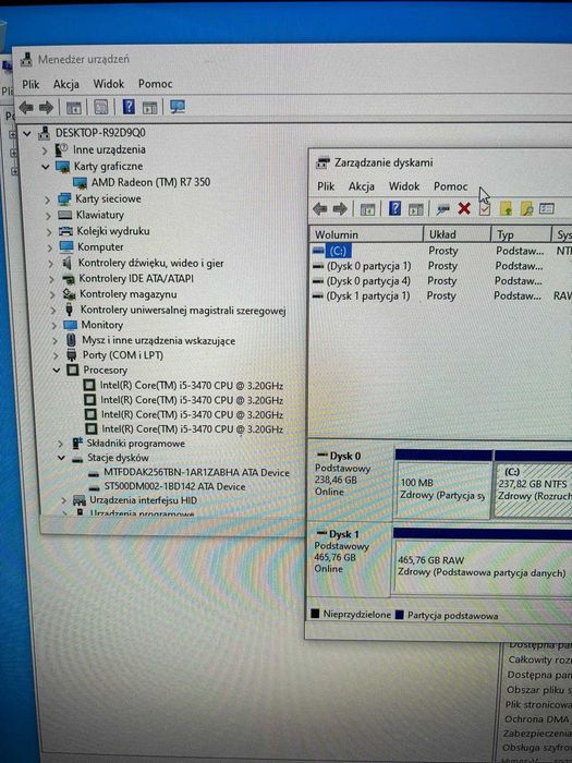 Komputer Gamingowy I5 4x3.2GHz Radeon R7 4GB 16GB RAM Dysk SSD