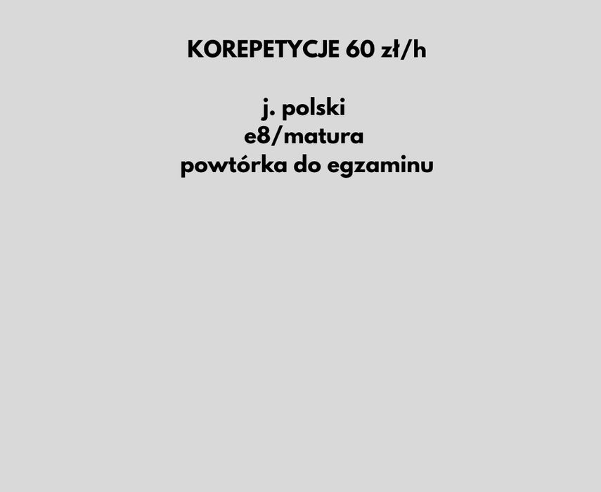 korepetycje j.polski