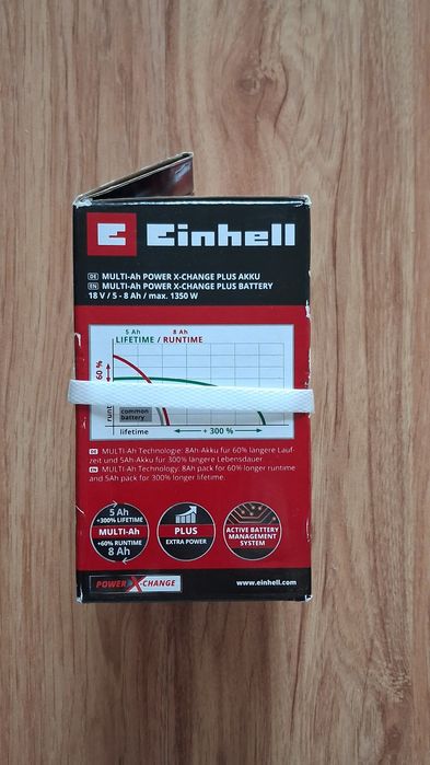 Nowy Akumulator 18 V Einhell 8 Ah Power-X-Change 4511600