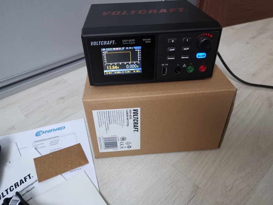 Zasilacz Warsztatowy / Laboratoryjny VOLTCRAFT DSP-6010 z pomiarem