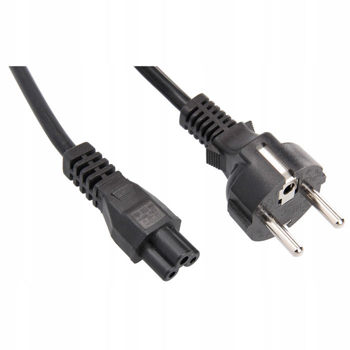 Kabel Przewód Zasilający do Laptopa do Zasilacza (Konicznka) Faktura