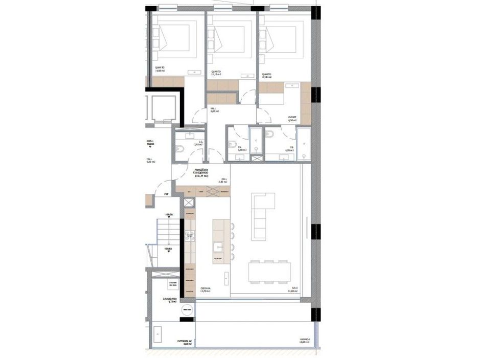 Oferta da escritura de compra e venda. T3 em Construção | Design Mo...