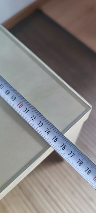 Secretária escritório + tampo em vidro