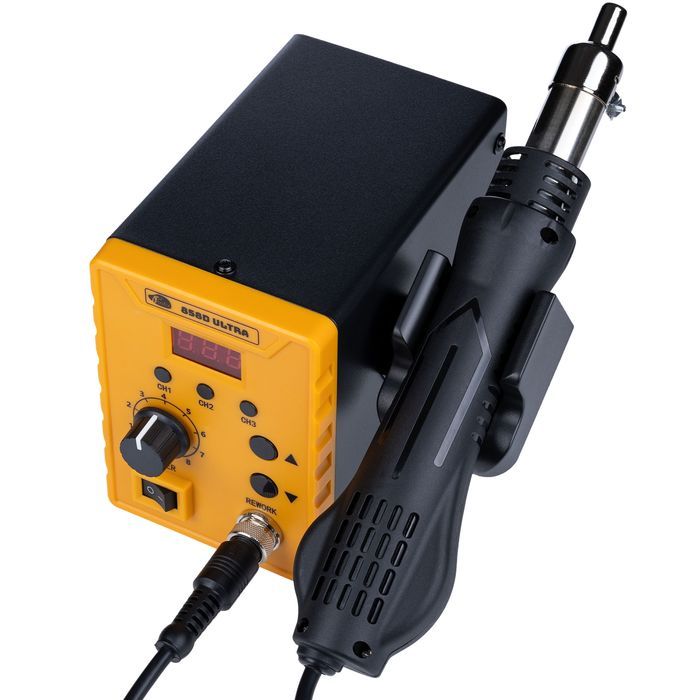 Stacja Lutownicza Rosfix 858D Ultra | 700W, 100-500°C, 120 l/min
