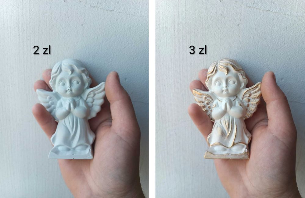 Figurki gipsowe.