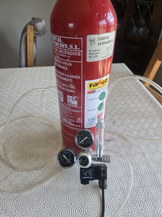 Sistema completo Co2 aquario