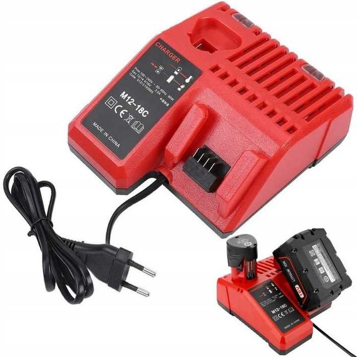 Nowa PODWÓJNA ładowarka zasilacz do Milwaukee M12-18FC M12 M14 M18